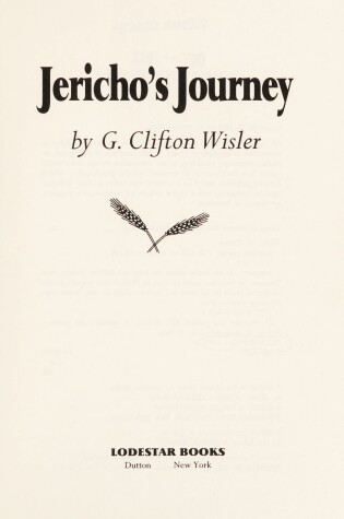 Cover of Wisler G. Clifton : Jericho'S Journey (HB)