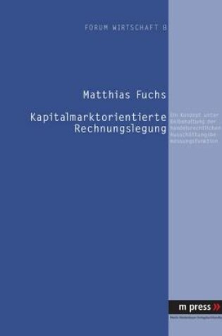 Cover of Kapitalmarktorientierte Rechnungslegung