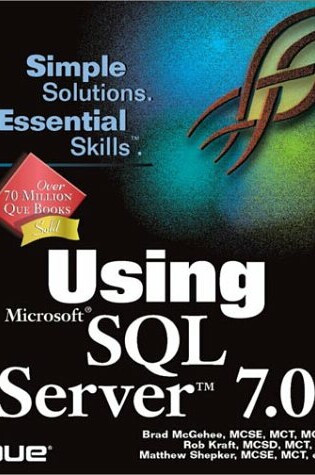 Cover of Using Microsoft SQL Server 7
