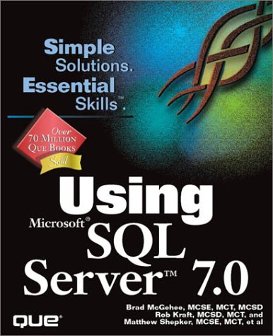 Cover of Using Microsoft SQL Server 7