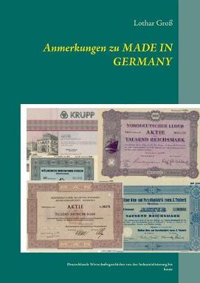 Book cover for Anmerkungen zu Made in Germany