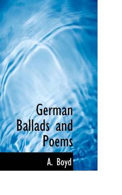 Book cover for German Ballads and Poems