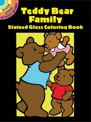 Book cover for Teddy Bear Family Stained Glass Coloring Book