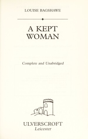 Book cover for A Kept Woman