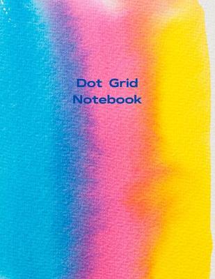 Book cover for Dot Grid Notebook Abstract Notebook Large (8.5 x 11 inches) - Black Dotted Notebook/Journal 100 Dotted Pages