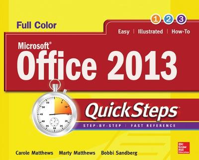Book cover for Microsoft® Office 2013 QuickSteps