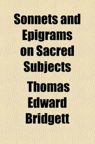 Cover of Sonnets and Epigrams on Sacred Subjects