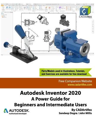 Book cover for Autodesk Inventor 2020