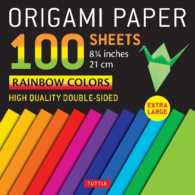 Book cover for Origami Paper 100 Sheets Rainbow Colors 8 1/4 (21 CM)