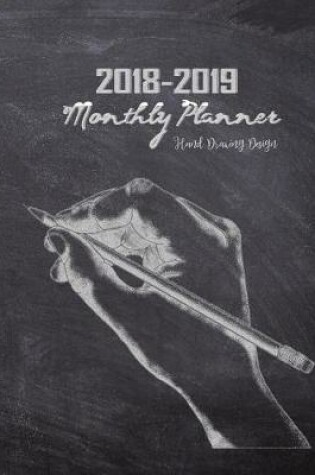 Cover of 2018-2019 Monthly Planner Hand Drawing Design