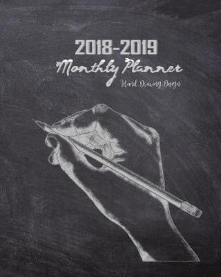 Book cover for 2018-2019 Monthly Planner Hand Drawing Design