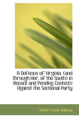 Book cover for A Defence of Virginia