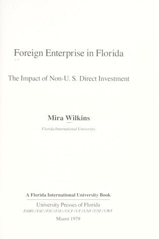 Cover of Foreign Enterprise in Florida