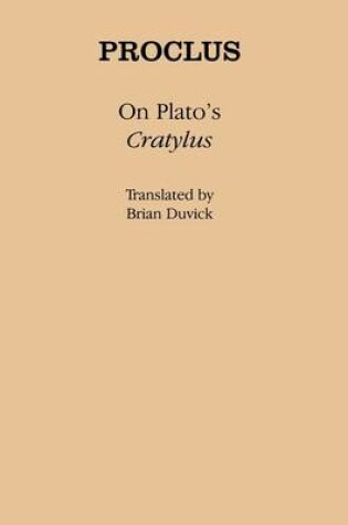 Cover of On Plato's "Cratylus"