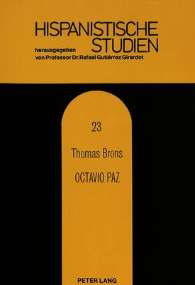 Book cover for Octavio Paz