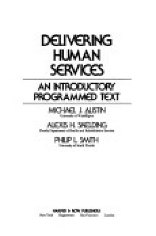 Cover of Delivering Human Services