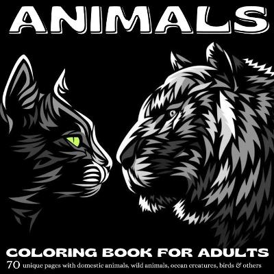 Book cover for Animals Coloring Book for Adults