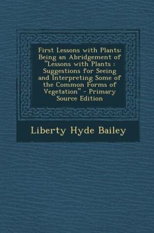 Cover of First Lessons with Plants