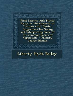 Book cover for First Lessons with Plants