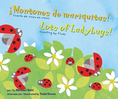 Book cover for ¡Montones de Mariquitas!/Lots of Ladybugs!