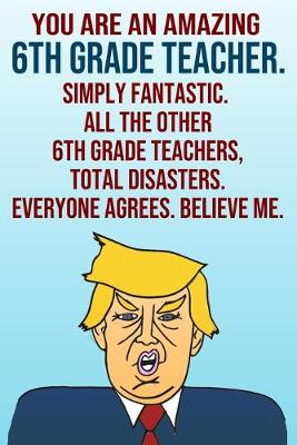 Book cover for You Are An Amazing 6th Grade Teacher Simply Fantastic All the Other 6th Grade Teachers Total Disasters Everyone Agrees Believe Me