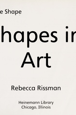 Cover of Shapes in Art