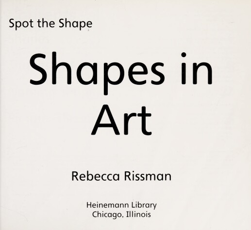 Book cover for Shapes in Art