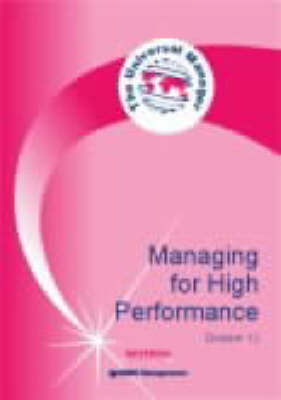 Book cover for Managing for High Performance