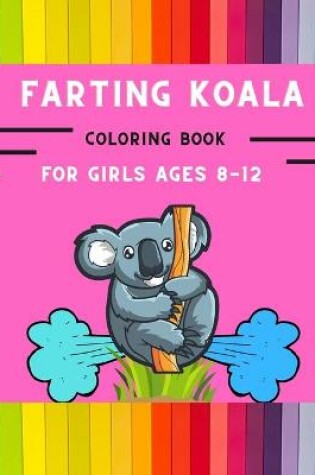 Cover of Farting koala coloring book for girls ages 8-12