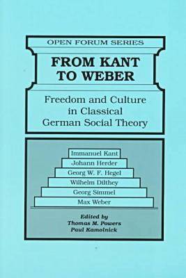 Book cover for From Kant to Weber