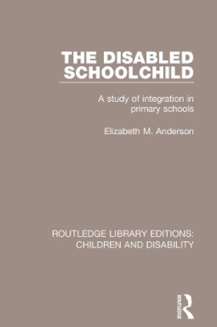 Cover of The Disabled Schoolchild