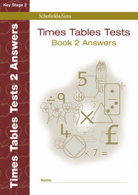 Book cover for Times Tables Tests Answer Book 2