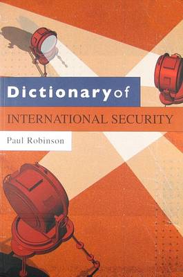 Cover of Dictionary of International Security