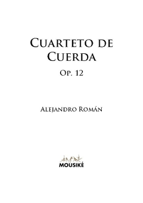 Book cover for Cuarteto De Cuerda, Op. 12