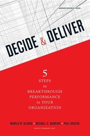 Cover of Decide and Deliver