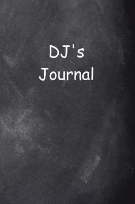 Book cover for DJ's Journal Chalkboard Design