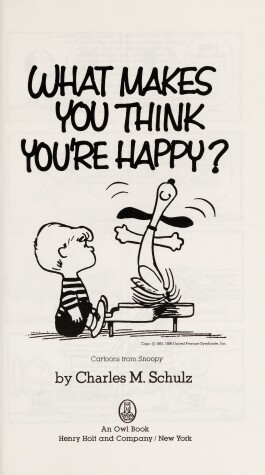 Book cover for What Makes You Think You're Happy