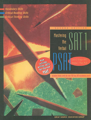 Book cover for Mastering the Verbal SAT1/PSAT