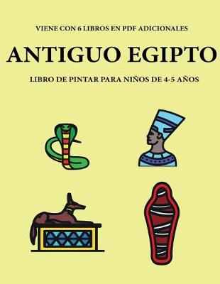 Book cover for Libro de pintar para ninos de 4-5 anos. (Ancient Egypt)