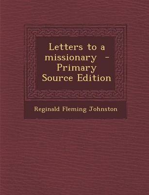 Book cover for Letters to a Missionary