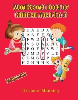 Book cover for Word Search Book for Children aged 4 to 6