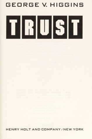 Cover of Trust