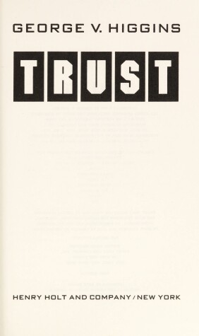 Book cover for Trust