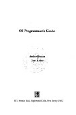 Cover of Oi Programmer's Guide
