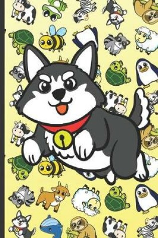 Cover of Husky Dog Animal Party Notebook