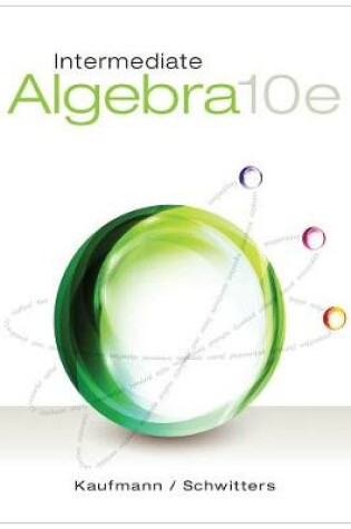 Cover of Intermediate Algebra