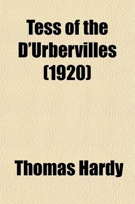 Book cover for Tess of the D'Urbervilles (1920)