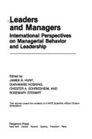 Cover of Leaders and Managers
