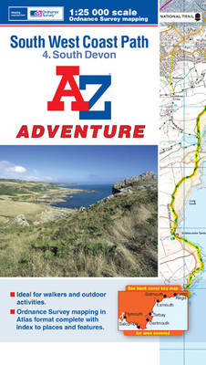 Book cover for SW Coast Path South Devon Adventure Atlas
