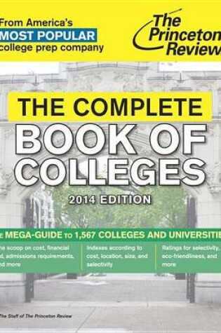 Cover of The Complete Book Of Colleges, 2014 Edition